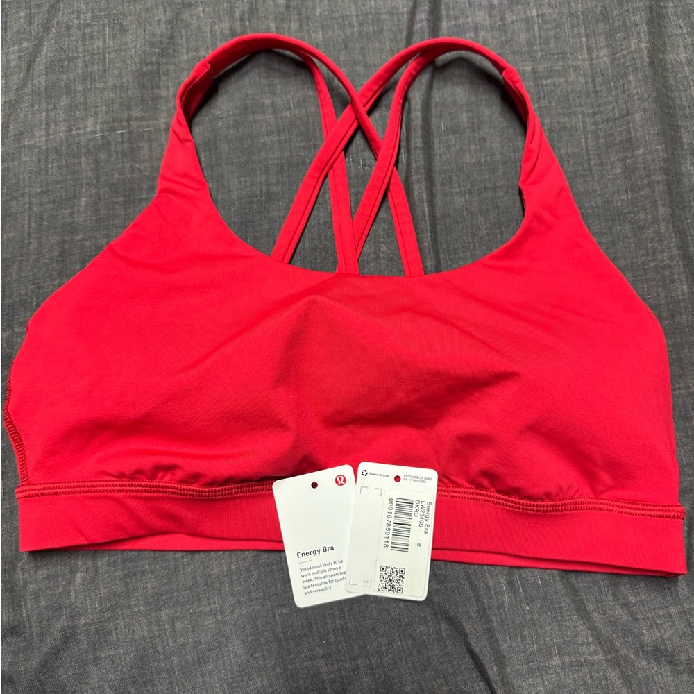Lululemon Athletica Vibrant Red Sports Bra